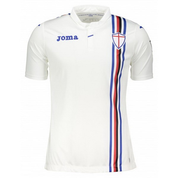 Auswarts Trikot Sampdoria 2018-19 Weiß Fussballtrikots Günstig